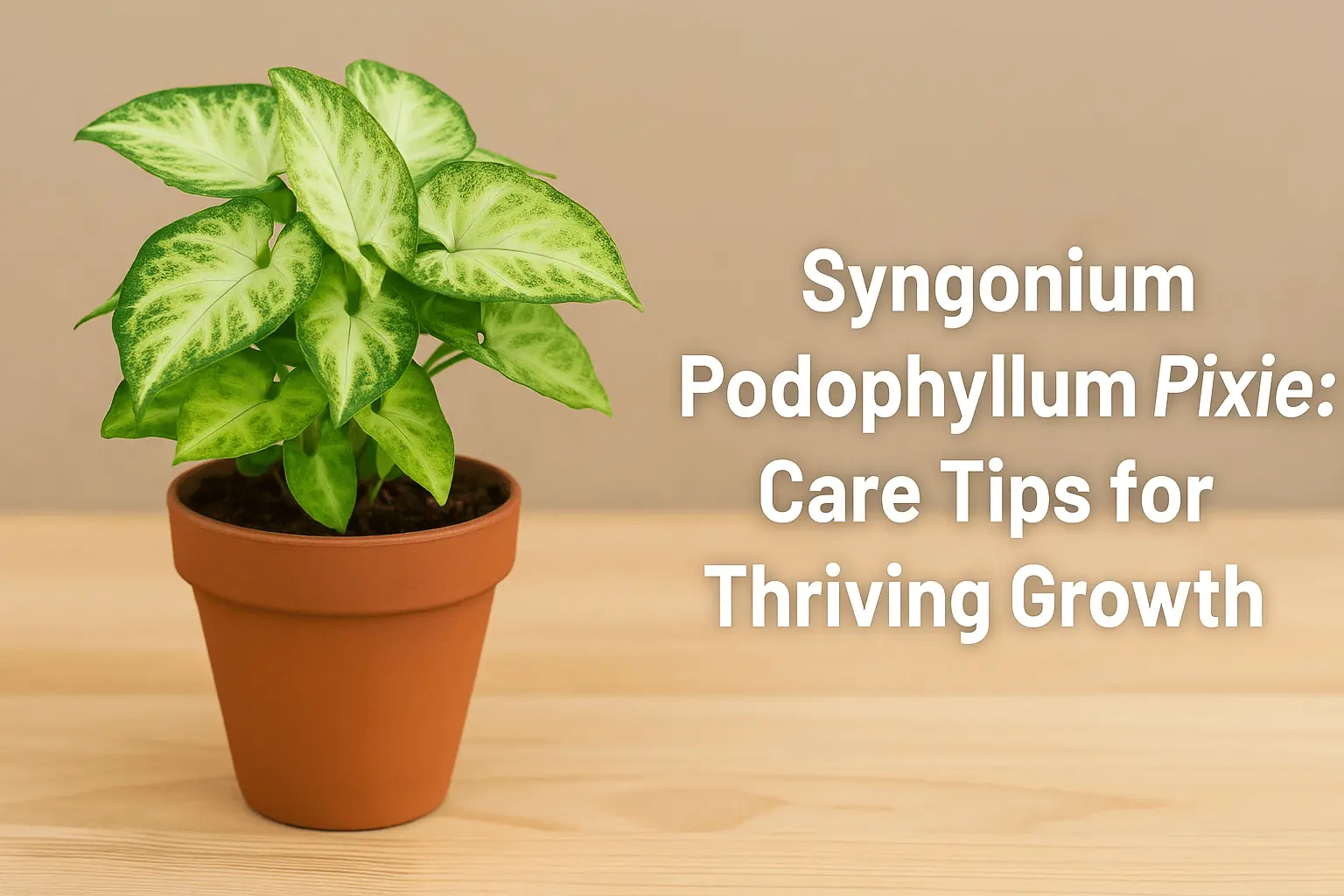 Syngonium Podophyllum Pixie: Care Tips for Thriving Growth