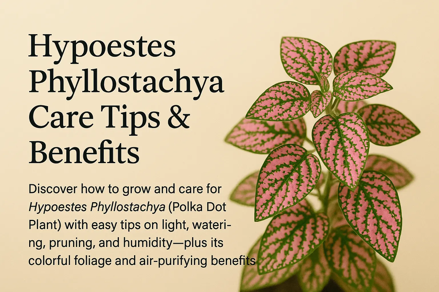 Hypoestes Phyllostachya Care Tips & Benefits