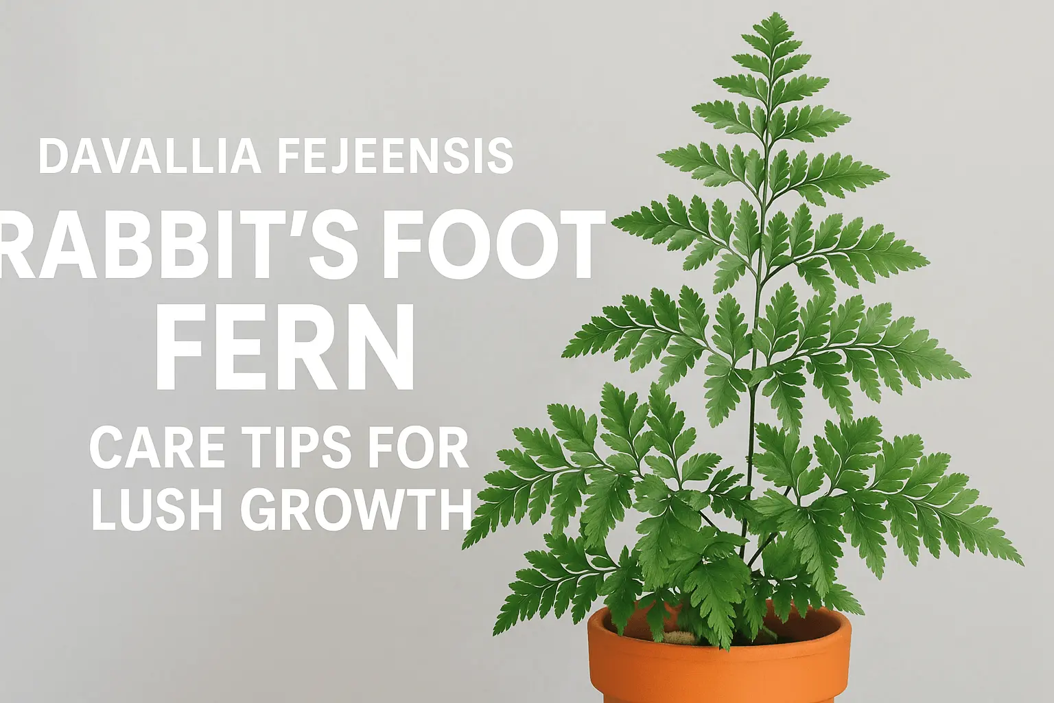 Davallia Fejeensis Rabbits Foot Fern: Care Tips for Lush Growth