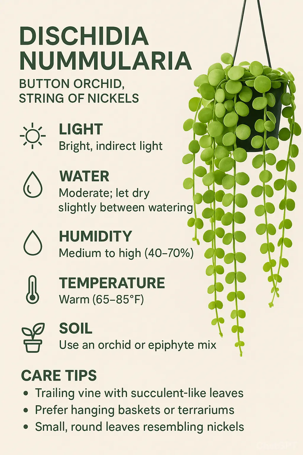 Dischidia Nummularia String Of Nickels: Care Tips & Benefits guidelines of dischidia nummularia