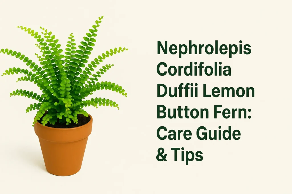 Nephrolepis cordifolia duffii lemon button fern