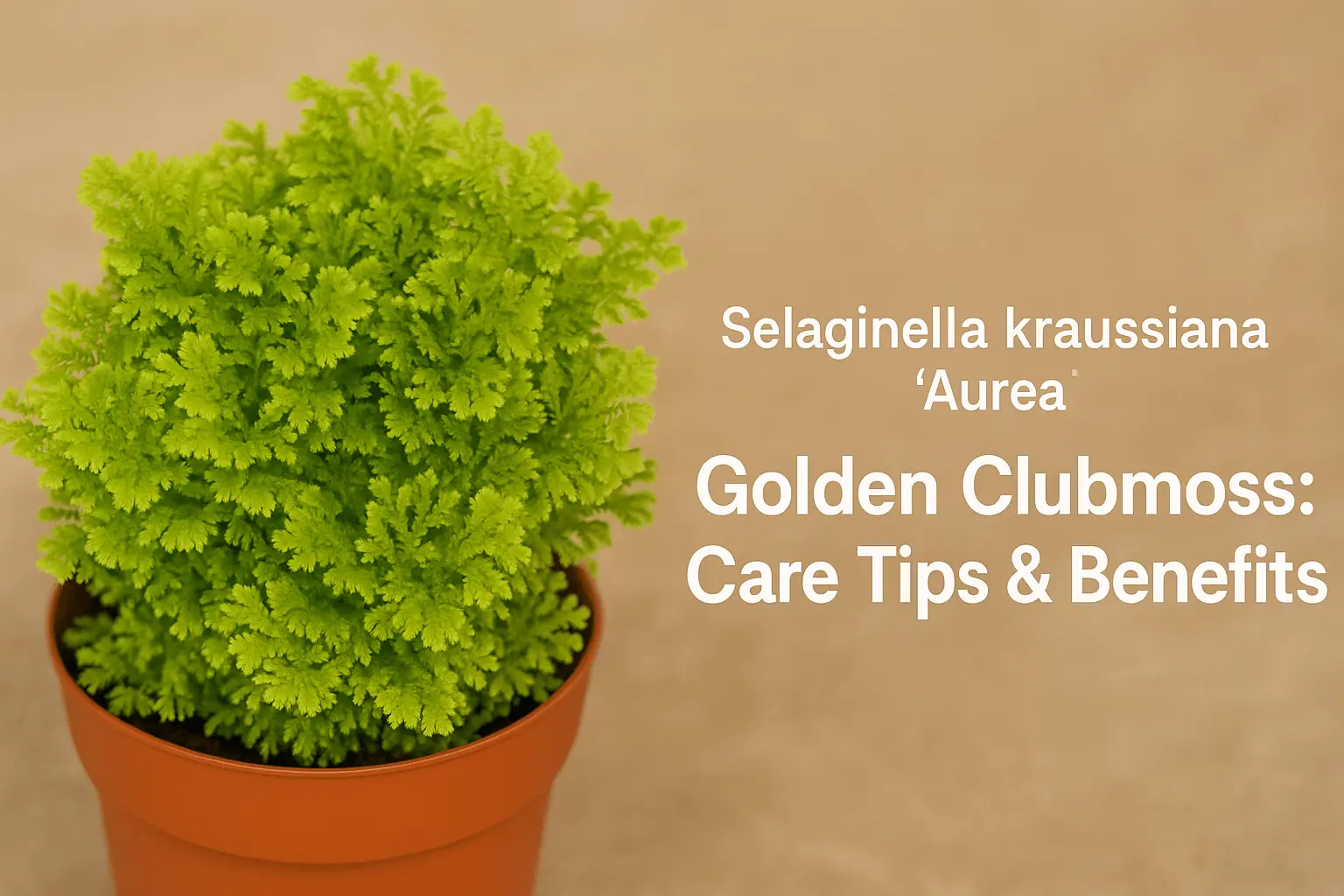 Selaginella Kraussiana Aurea Golden Clubmoss: Care Tips & Benefits