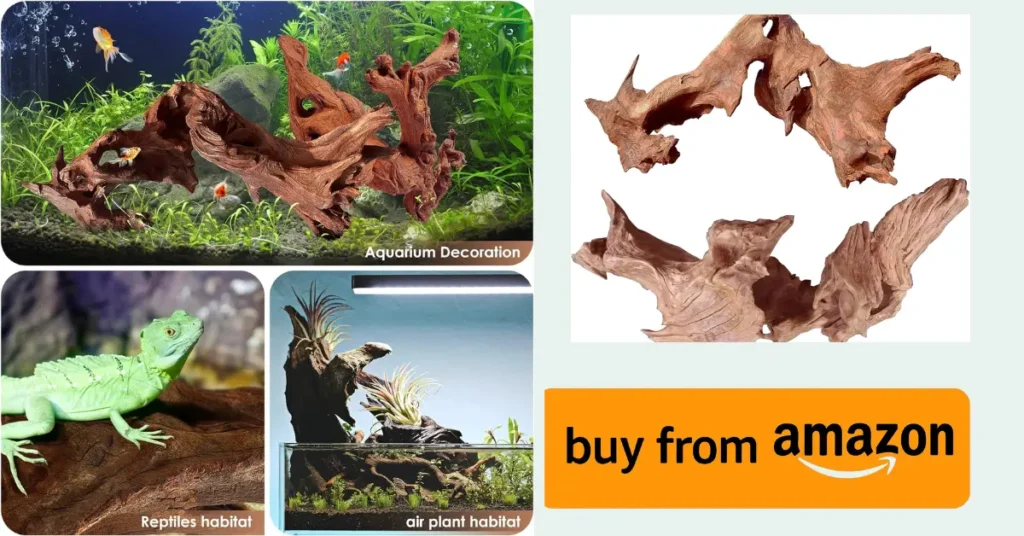 jorewood natural large aquarium driftwood for fish tanks & reptile terrariums